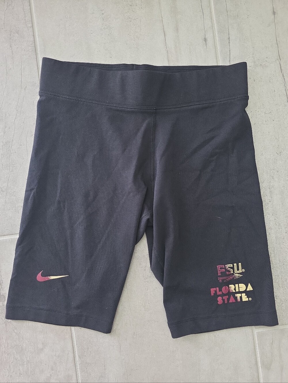 Florida State Seminoles Shorts Womens Medium Black Nike Bike FSU